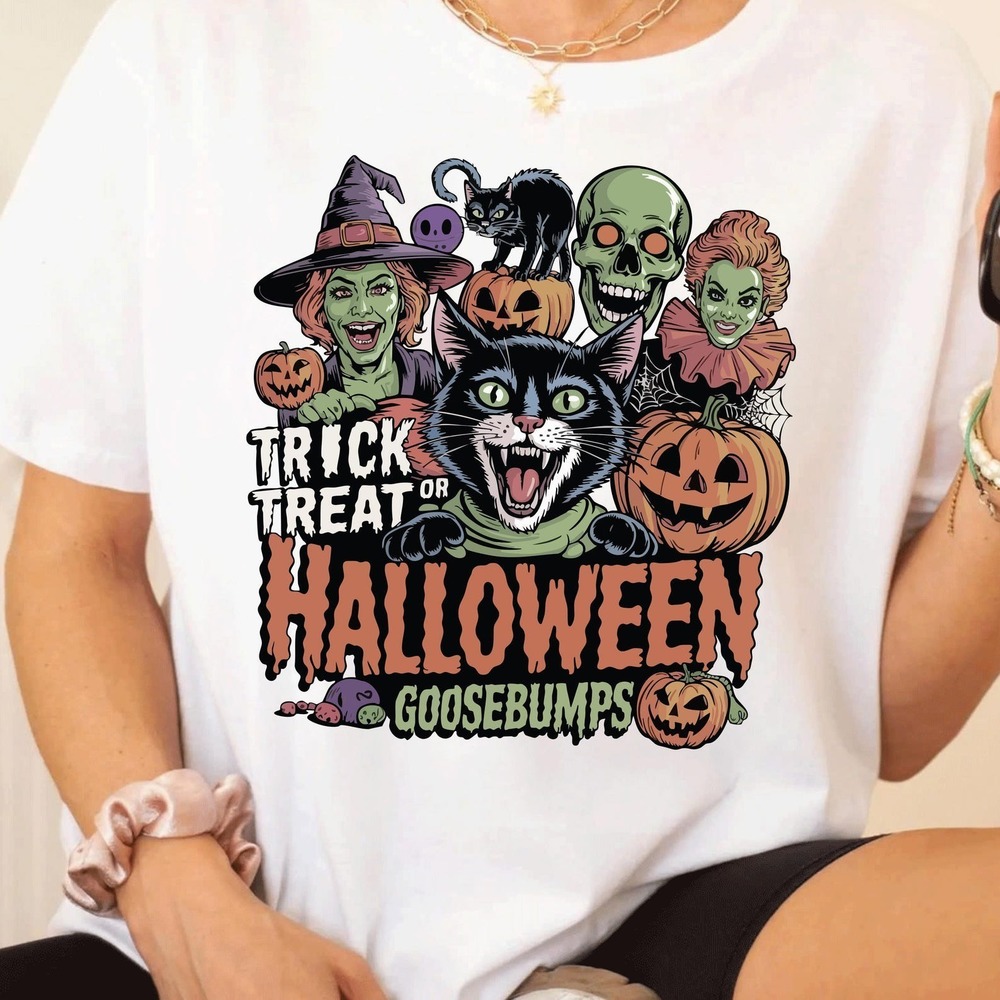 Trick Or Treat Halloween Shirt, Goose Bumps Shirt